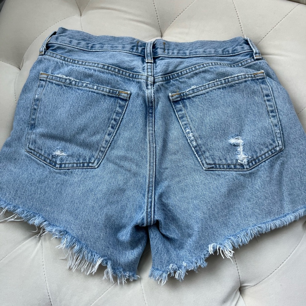 Agolde Swapmeet Parker Long Jean Shorts